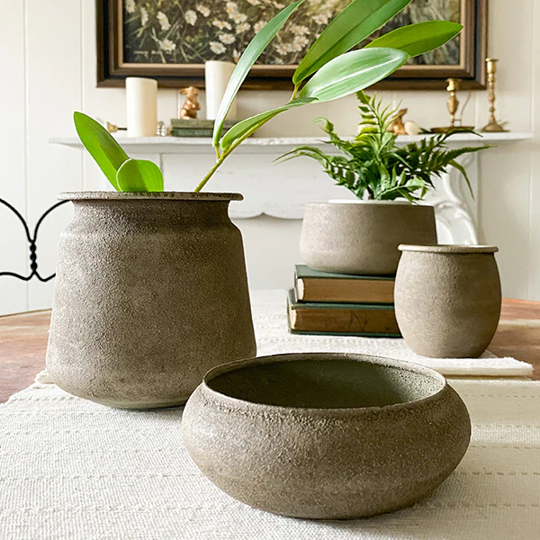 Terra Cotta Inspired Pots, Set of 4