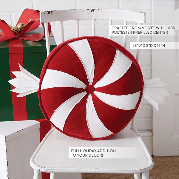 Peppermint Throw Pillow