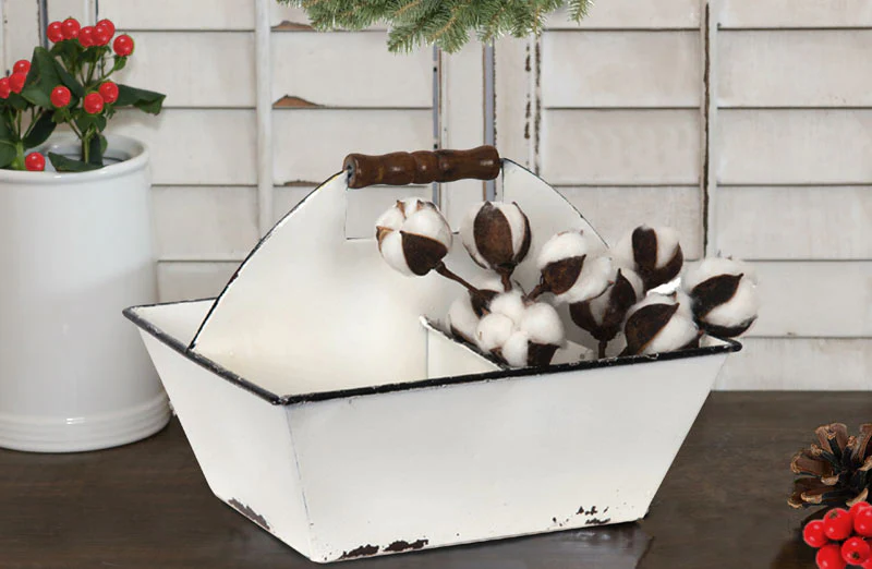 Enamel Divided Caddy