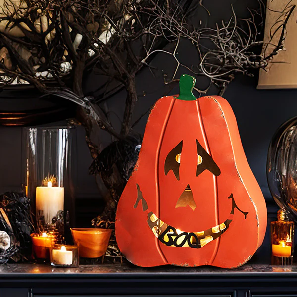 Large Jack-O'-Lantern Candle Holder