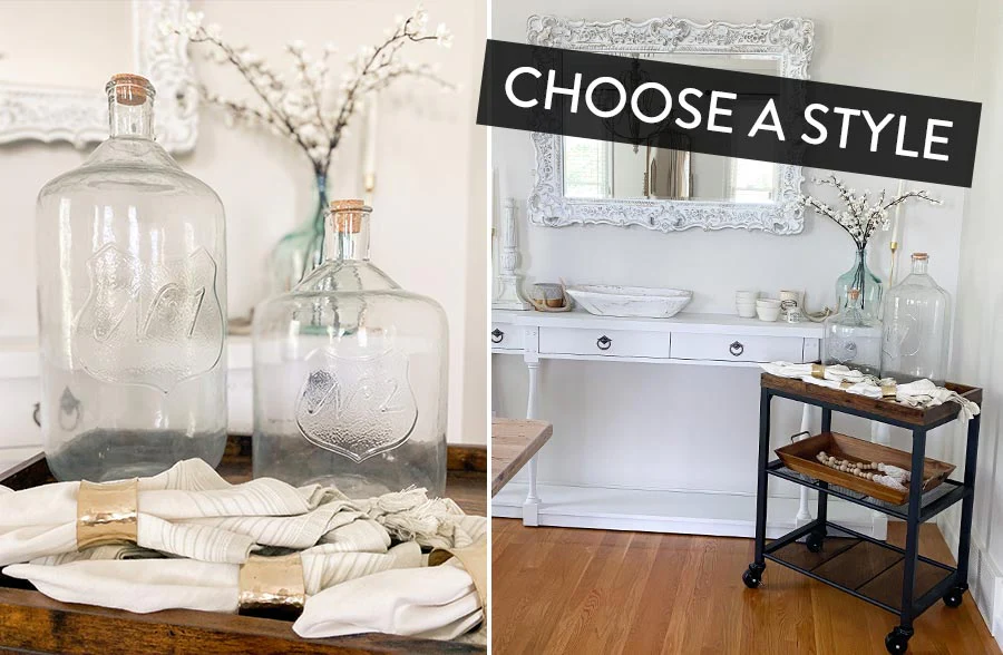 Embossed Recycled Glass Demijohn Bottle, Pick Your Style