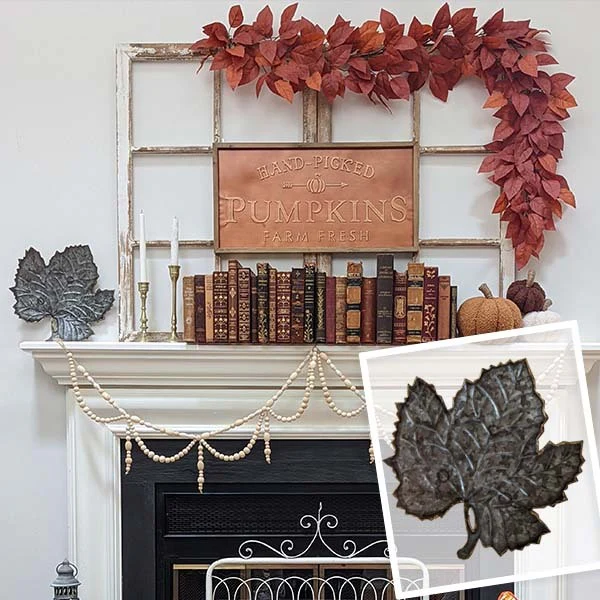 Decorative Galvanized Leaf Tray