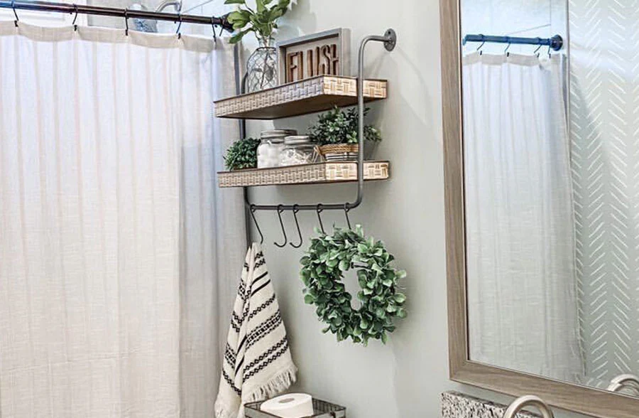 Basket Weave Wall Shelf