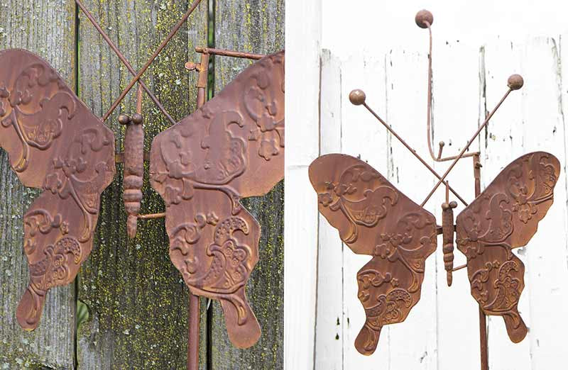 Metal Butterfly Garden Stake
