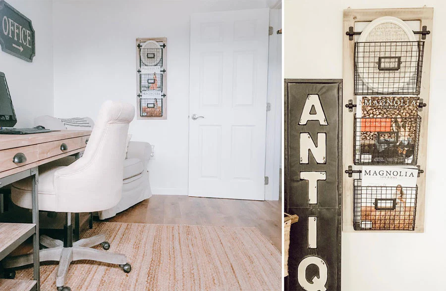 Metal Bin Wall Organizer