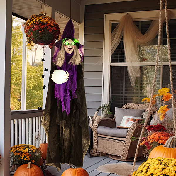 Light Up Moving Witch