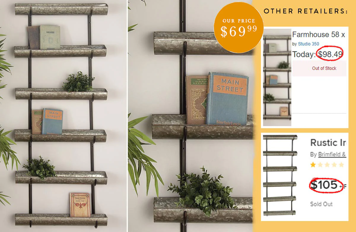 6 Tier Wall Trough Planter