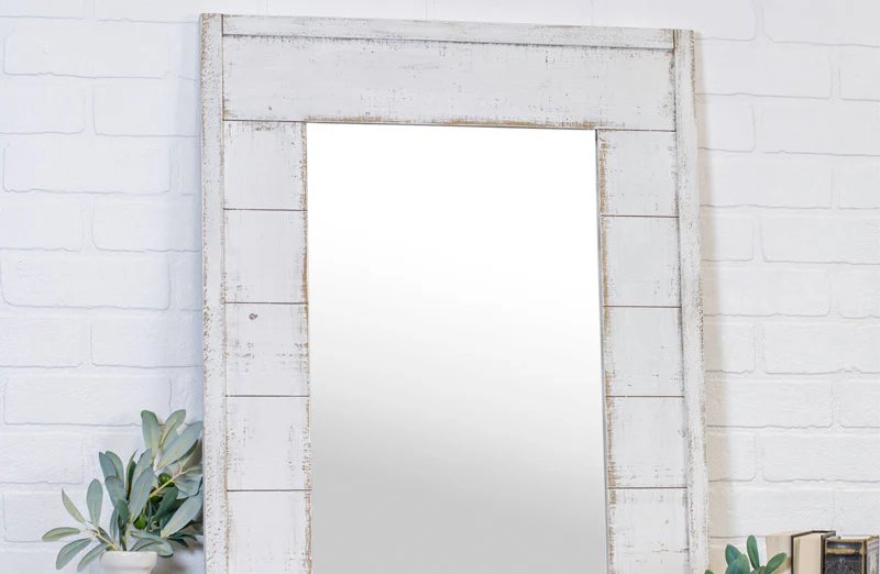 Distressed Shiplap Mirror