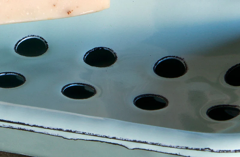 Enamelware Soap Dish  Set of 2